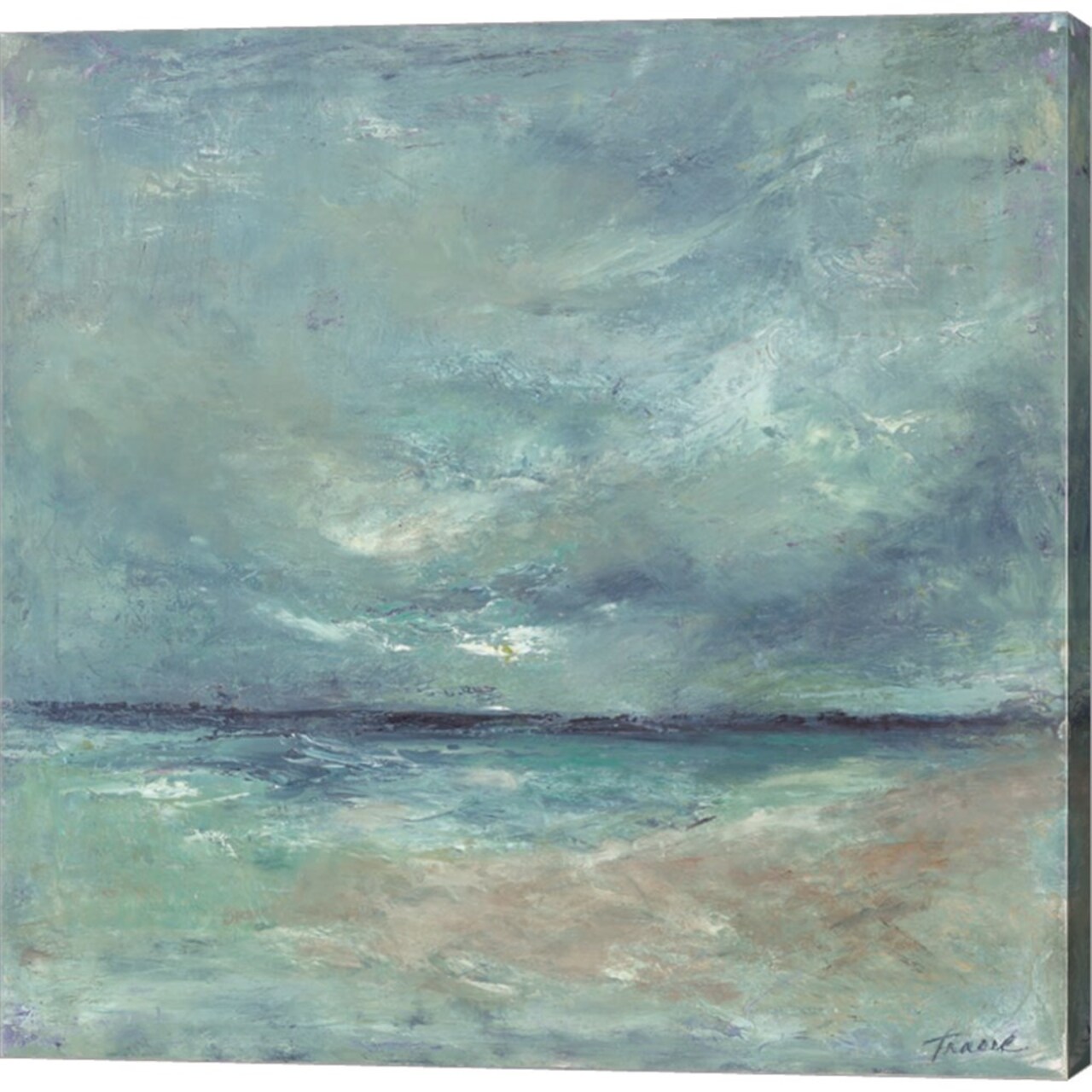 Coastal Escape by Tracy Owen-Cullimore 24" x 24" Canvas Wall Art